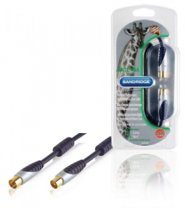 CAVO COASSIALE 120 DB COASSIALE MASCHIO - FEMMINA COAX (IEC) 5.00 M BLU