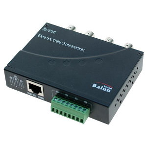 VIDEO BALUN 4 CH PASSIVO IN BNC OUT 1 RJ45 PROTEZIONE DA SOVRATENSIONI