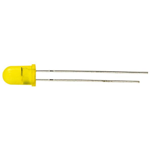 LED 5MM GIALLO 2,4V-2,8V 25mA 35mcd 45°
