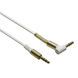 CAVO AUX 3,5 A GOMITO 1,5 MT CONTATTI DORATI