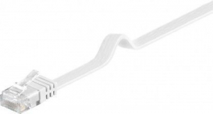 CAVO PIATTO PATCH - RETE CAT 6 U/UTP, BIANCO, 2Mt