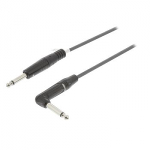 CAVO MONO-AUDIO 6,35 MM MASCHIO - 6,35 MM MASCHIO 1,5MT GRIGIO SCURO