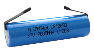 BATTERIA RICARICABILE LITIO LI-ION 18650 3,7V 2600MAH CON LAMELLE