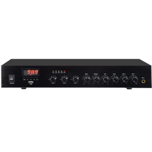 GLEMM AMPLIFICATORE 110W 3 ZONE 70-100V 4/8/16OHM BLUETOOTH MP3 USB