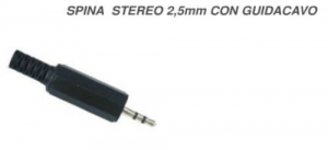 SPINA JACK VOLANTE 2,5mm STEREO