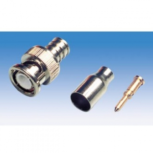 SPINA BNC A CRIMPARE PER RG58 VOLANTE CON GUIDACAVO