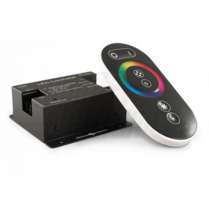 REGOLATORE LED RGB 8A 12/24V CON TEL. TOUCH