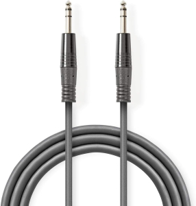CAVO AUDIO JACK 6,35mm MASCHIO JACK 6,35mm MASCHIO STEREO 3mt NEDIS