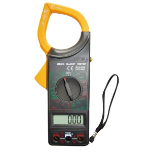 PINZA AMPEROMETRICA CON MULTIMETRO TESTER  BUZZER  MIS. TEMPERATURA<CR>DATA HOLD  DISPLAY LCD