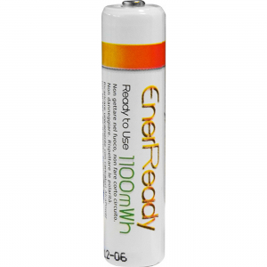 BATTERIE RICARICABILI  COPPIA NI-MH AAA PRONTE ALL'USO 1100mWh 1,2V