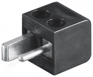 SPINA PUNTO LINEA PER ALTOPARLANTI, NERO, PROTEZIONE ANTIPOLVERE - CONNESSIONE A VITE