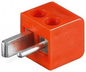 SPINA PUNTO LINEA PER ALTOPARLANTI, ROSSO, PROTEZIONE ANTIPOLVERE - CONNESSIONE A VITE