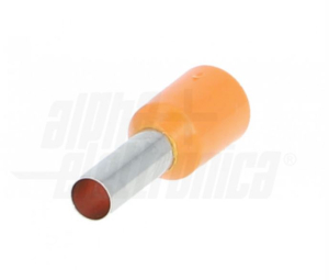 TERMINALE A BUSSOLA PREISOLATO PER CAVO 4mm² AWG12 ARANCIONE