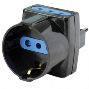 ADATTATORE TRIPLO 10A/16A BULK MKC POWER SL1043