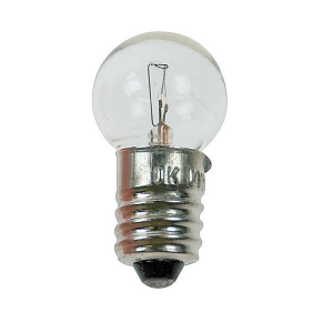 LAMPADINA IN VETRO SFERICA E10 12V 250mA	