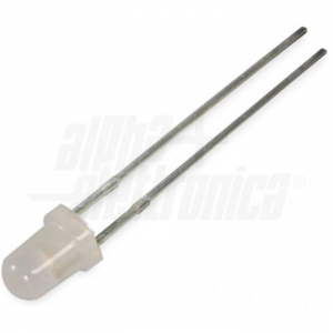 Led 3mm BICOLORE - Lente diffusa - Rosso/Verde - 2 pin 1.8-2.6Vdc