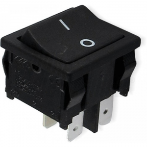INTERRUTTORE BIPOLARE BILANCIERE ON/OFF 3A 250VAC FASTON 4,8