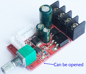 PWM MOTOR SPEED CONTROLLER BOARD DIMMER con SWITCH 10-50VDC 15A