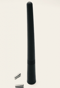 ANTENNA AUTO ASTA RICAMBIO UNIVERSALE IN GOMMA 142mm TOP A CONO