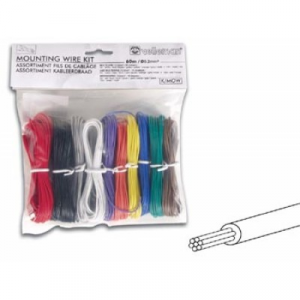 KIT CAVI MATASSINE COLORATE PER CABLAGGIO 10 COLORI 60MT AWG24 0,22mm VELLEMAN