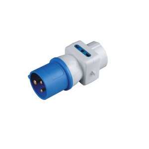 ADATTATORE INDUSTRIALE 1 Spina CEE 2P+T 16A 250V 2 Prese 10/16A Bipasso 250V 1 Presa Universale 250V