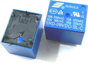 RELE' DI POTENZA SONGLE 9VDC 10 A 5pin SPDT