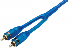 MONACOR CAVO AUDIO STEREO 2 SPINE RCA/2 SPINE RCA PLACCATI ORO 1,5MT DOPPIA SCHERMATURA