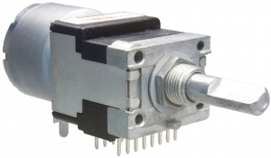 ALPS POTENZIOMETRO MOTORIZZATO 100KOHM STEREO LOGARITMICO 16 PIN RK16814MG