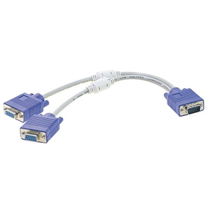 CAVO SDOPPIATORE SPLITTER 1 SPINA SVGA - 2 PRESE SVGA 17,5CM