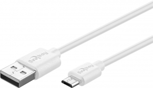 Cavo micro USB per ricarica rapida e sincronizzazione 2,5A 1MT BIANCO