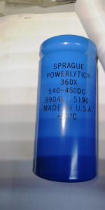 CONDENSATORE ELETTROLITICO 540uF 450V 85° SPRAGUE POWERLYTIC 36DX
