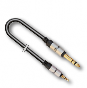 CAVO AUDIO JACK 6,35mm STEREO MASCHIO JACK 3,5mm STEREO MASCHIO 1,5mt X-PRO DOPPIA SCHERMATURA AUDIODESIGN