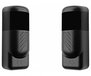 COPPIA FOTOCELLULE MINI INTERNO/ESTERNO 12/24VDC PORTATA 15MT 30X80X26