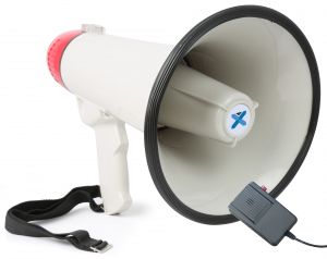 MEGAFONO VONYX 40W CON FUNZIONE REGISTRAZIONE, SIRENA E MICROFONO