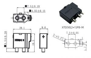CONNETTORE XTD50 PB FEMMINA