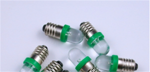 LAMPADINA LED E10 3V VERDE