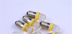 LAMPADINA LED E10 12V GIALLA