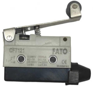 INTERRUTTORE SWITCH DI FINE CORSA ORIZZONTALE CON LEVA A RULLO 250V 10A FATO