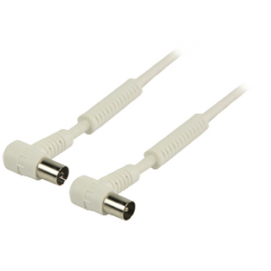 CAVO ANTENNA TV COASSIALE M/F 90° 25MT BIANCO