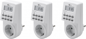 SET 3 TIMER DIGITALI PROGRAMMABILI SETTIMANALI IP20 16A 3600W