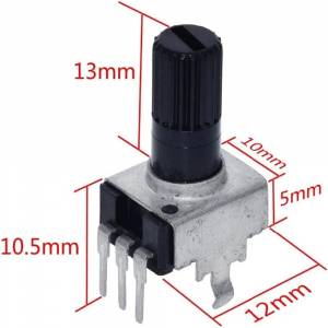 POTENZIONZIOMETRO ORIZZONTALE LINEARE 2K OHM 20% ALBERINO 12,5mm