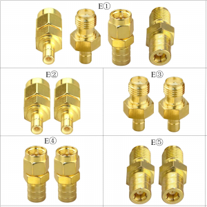 ADATTATORE COASSIALE RF E1 SMA FEMMINA A SMB FEMMINA