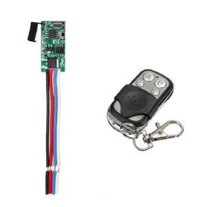 INTERRUTTORE RADIOCOMANDATO 433,920MHz CON RADIOCOMANDO MAX 24VDC 5A