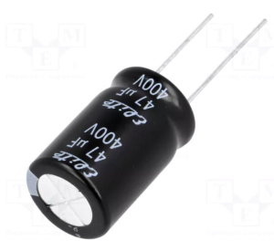 CONDENSATORE ELETTROLITICO 47UF 400V RADIALE 105°C LOW ESR