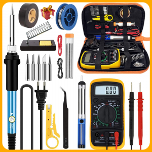 KIT ATTREZZATURA PER SALDATURA A STAGNO SALDATORE MULTIMETRO