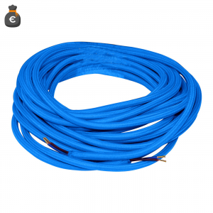 Cavo Tessile Flessibile Blu 2x0,75mm AL METRO