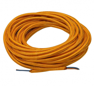 Cavo Tessile Flessibile Oro 2x0,75mm AL METRO