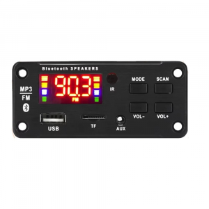 PANNELLO AMPLIFICATORE  BLUETOOTH DISPLAY FM USB/A MICRO SD AUX 18VDC 2X25W