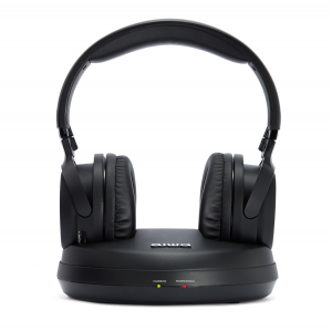 CUFFIE TV STEREO RF WIRELESS PORTATA 100MT INGRESSO OTTICO AUDIO ALTA QUALITA' AIWA
