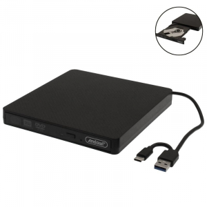 MASTERIZZATORE ESTERNO CD E DVD USB/A + TYPE-C 3.0